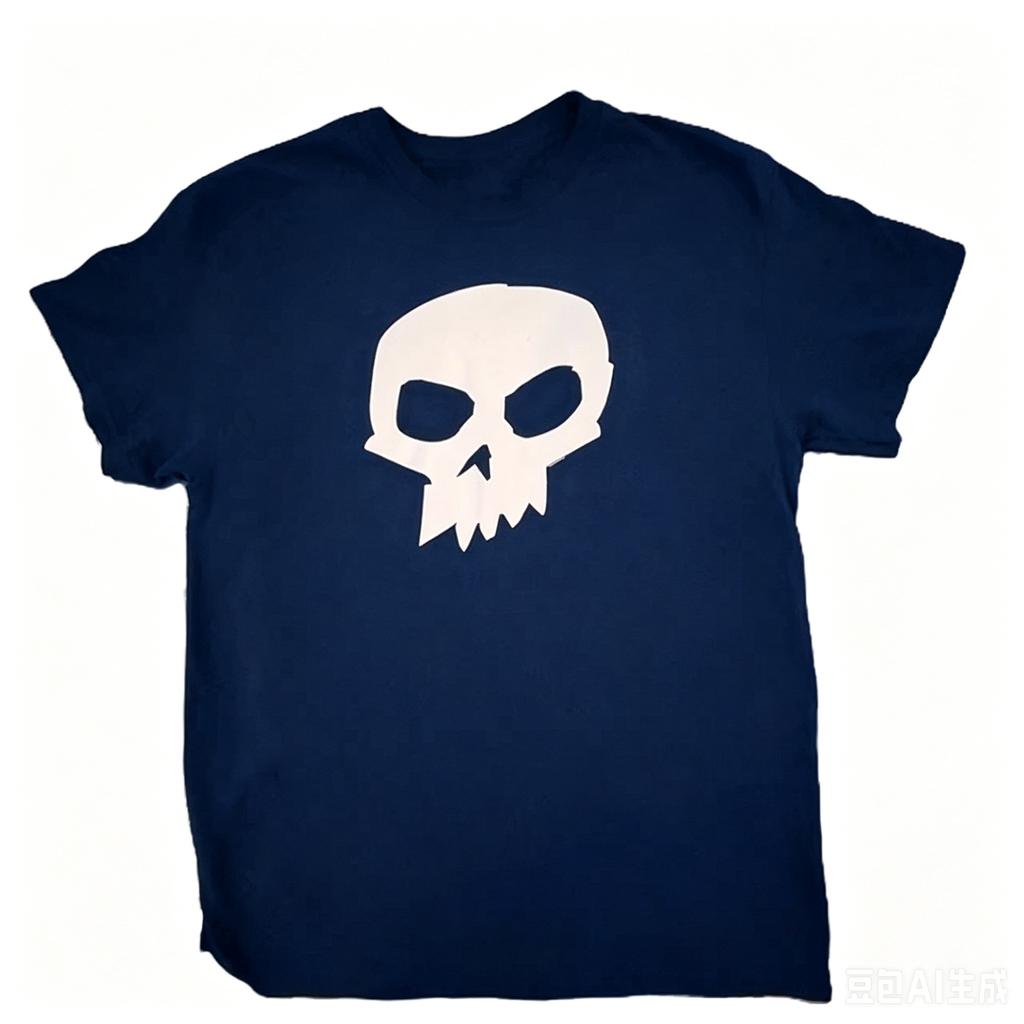 2026 Simple Solid White Cartoon Skull Front Graphic T Shirt Basic Minimal Skeleton Head Print Black Cotton Short Sleeve Tee