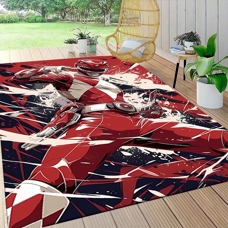 1Pc Power Rangers Teamup Carpet Rug Customizable Soft Washable Antislip Home Living Room Sofa Mats Personalized Rug 0917261