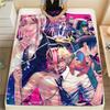 1Pc Chainsaw Man Print Flannel Blanket, High quality Comfortable for All Seasons, Home Decor, Warmth and Comfort, Perfect for Christmas Gifts