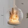 LED Christmas Balls Hanging Ornaments Glowing Glass Ball for Theme Party Holiday Wedding Decoration