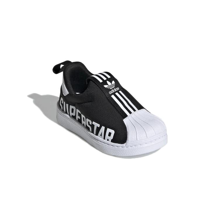 Adidas Originals SUPERSTAR 360 X I Vintage Anti Kick Cushioning Low top Skateboard Shoes Black Infant And Toddler EG3408