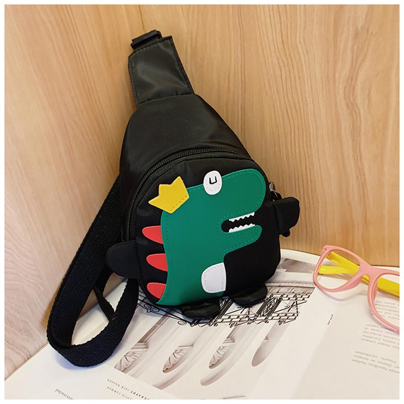 New Children’s Shoulder Bags Cute Cartoon Dinosaur Waist Bag for Boy Girl Adjustable Chest Crossbody Bags Phone Pouch