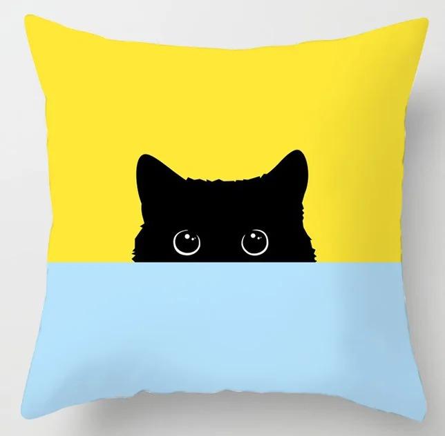 

Желтый узор наволочка для офиса, гостиной, дома, наволочка для автомобиля, украшения 45x45cm