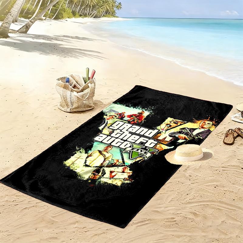 Sconforto da Furto d'Auto: Asciugamano da spiaggia Chaos Online morbido Campeggio all'aperto nuoto Assorbente asciugamano da bagno asciugatura rapida asciugamano da nuoto Asciugamani da viaggio e vacanza spiaggia