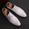 2024 Men's Youth Business Rubber Sole Flat Bottom Large British Leather Shoes