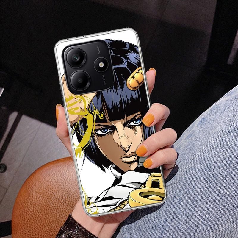 

JoJo Adventure Bruno Buccellati Phone Case For Xiaomi Redmi Note 15 14 13 12S 12 11 Pro Plus 14S 11S 11E 10 10S 11T 5G Personali Note 15 Pro Plus