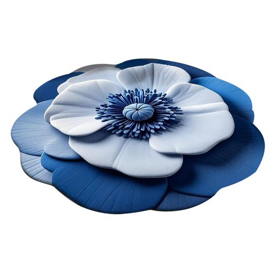 Covor de podea floral 3D Absorbent Covor de baie Covor de zonă cu flori realiste cu suport antiderapant pentru baie, living, dormitor, intrare