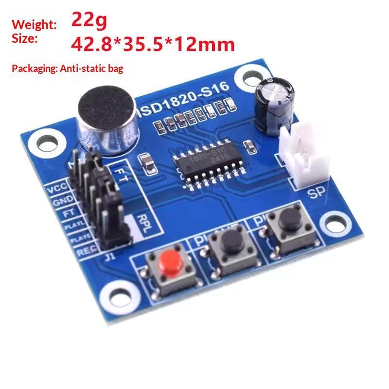 ISD1820 Voice Record Play Module Small Size with Micro Speaker Wide Application for Teenager Electronic Interest Cultivation Projects