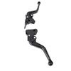 1 Pair Motorcycle Brake Clutch Lever Aluminum Alloy Anodized Short Adjustable Brake Handle Levers Set Replacement for