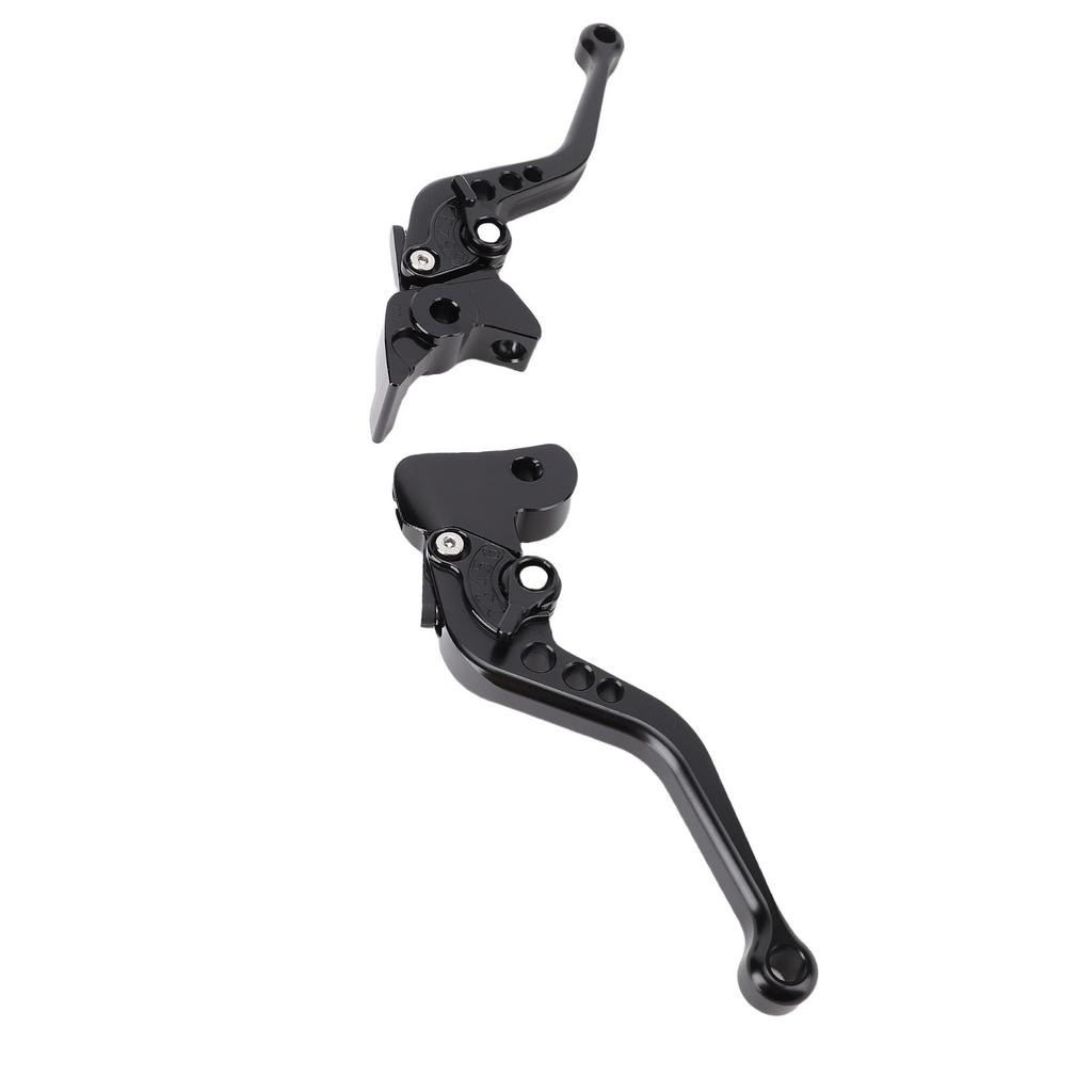 1 Pair Motorcycle Brake Clutch Lever Aluminum Alloy Anodized Short Adjustable Brake Handle Levers Set Replacement for