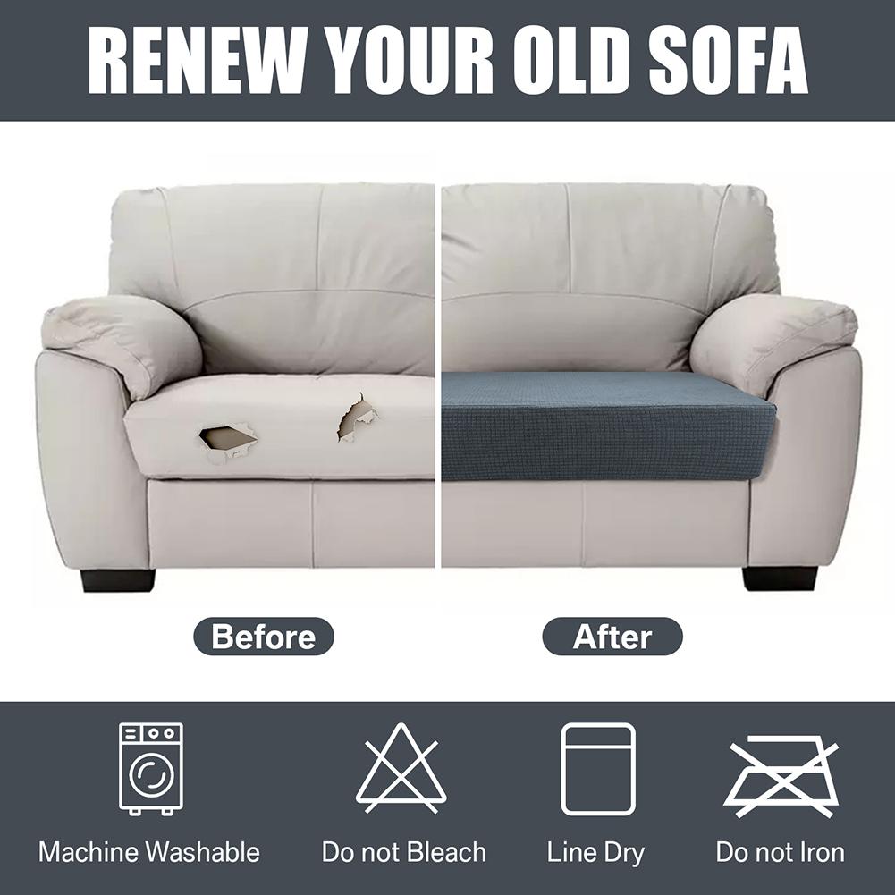 1pc Jacquard Couch Cushion Covers Stretch Chair Seat Chaise Sectional Sofa Protector Washable Removable Slipcover