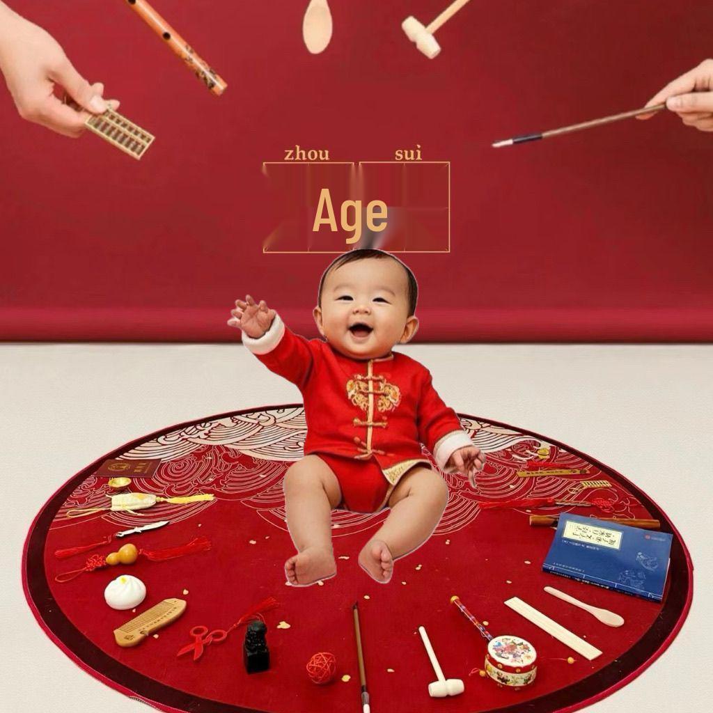 First Birthday Party Set: Props and Toys for One Year Olds with T-Shaped Carpet