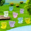 10/20Pcsmini Resin Cute Glowing Elephants Animals Home Decor For Diy Fairy Garden Micro Landscape