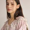 Lunaluz Women S Modal Cotton Lace Collar Long Sleeve Two Piece Pajama