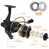 Ashconfish ARF Spinning Reel, Reversible Handle (Left/Right), Lightweight, High Resistance, Long Casting, for Ice Fishing, Freshwater Fishing, Saltwat