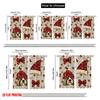 2pcs,2D Plane Printing Curtain Fabric Santa Hat & Scarf Versatile Polyester (without Rod) Decorations Outdoor for Various Room