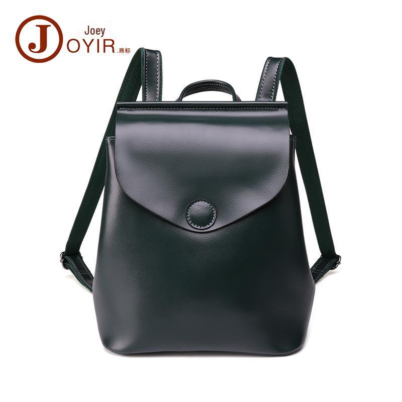 

Женский рюкзак-трансформер из коровьей кожи второго слоя в корейском стиле