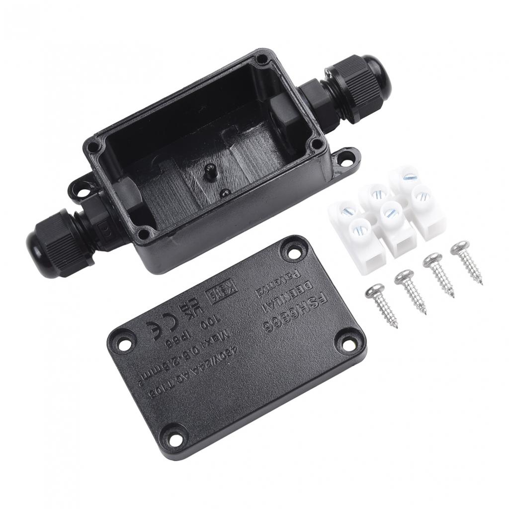2 Ports Junction Box 240-450V IP65 Cable Connector