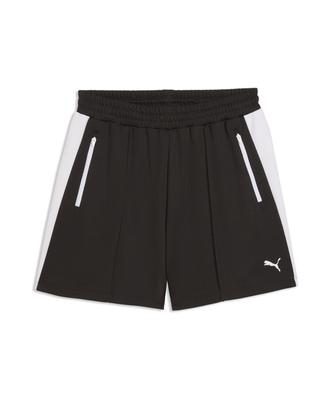T7 Relaxed Pintuck Shorts 4 - Black / 634620-01