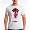 Eye Ball Art Tshirt Summer Casual Cotton Tee Oversized Streetwear Tops Vintage Graphic Print Loose Fit Short Sleeve