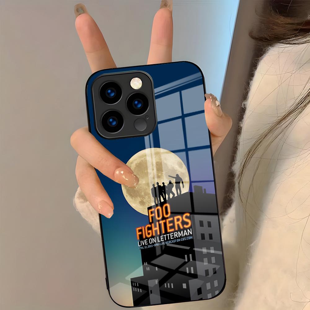 The Band F-FOO F-FIGHTERS Phone Case For IPhone 17 Pro Max 16 15 14 Pro Max 13 11 Plus Glass Cover
