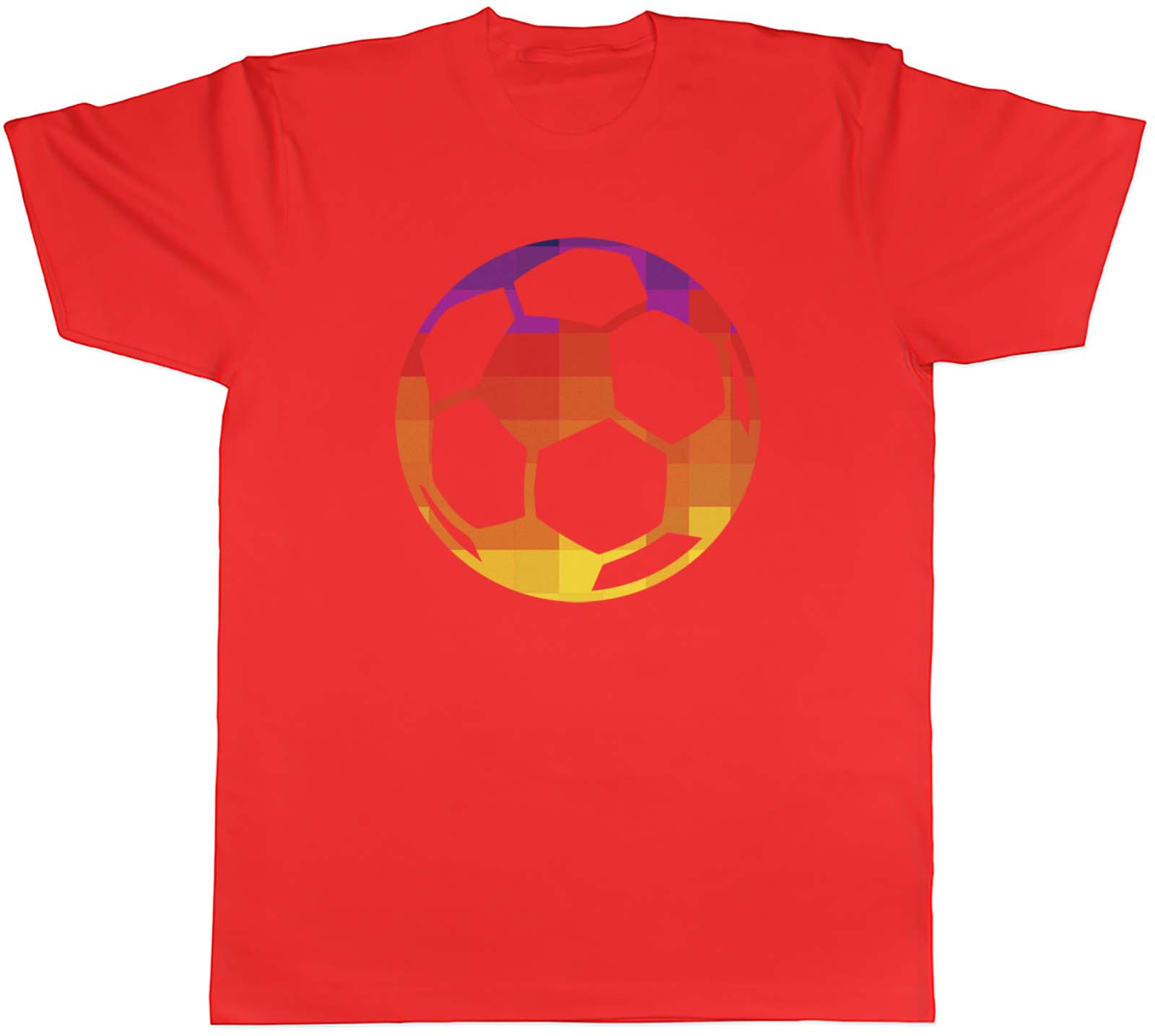 Sports Icon Football With Grid Colour Unisexs Unisex TShirt Tee Gift S