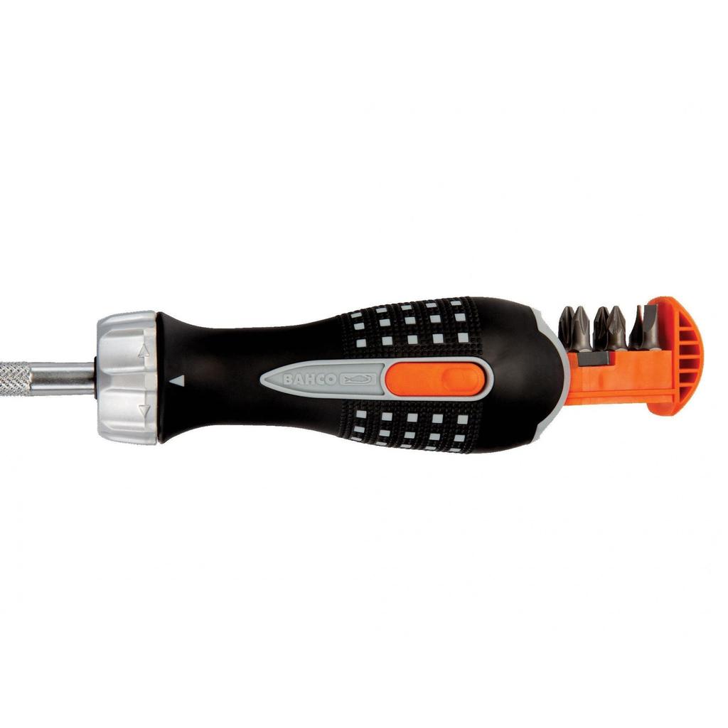 Bahco 808050 Ratchet Screwdriver & 6 Bits