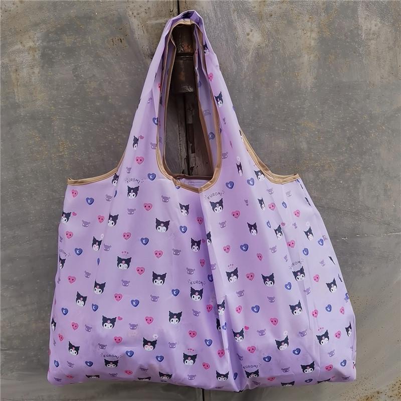 Eco-friendly Foldable Shopping Bag – Japanese & Korean Cartoon Design, Portable and Sturdy