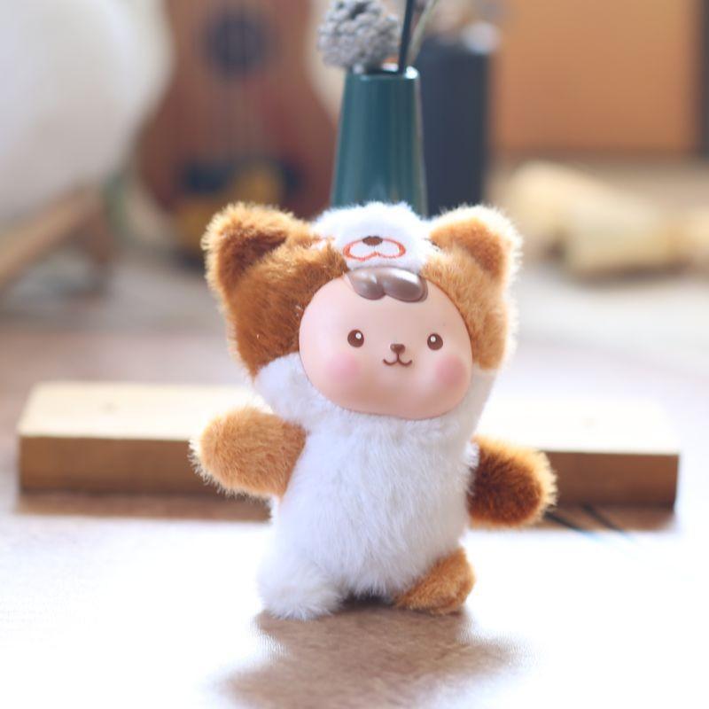 Adorable Rabbit Plush Doll With Pp Cotton Filling For Backpacks And Gifts