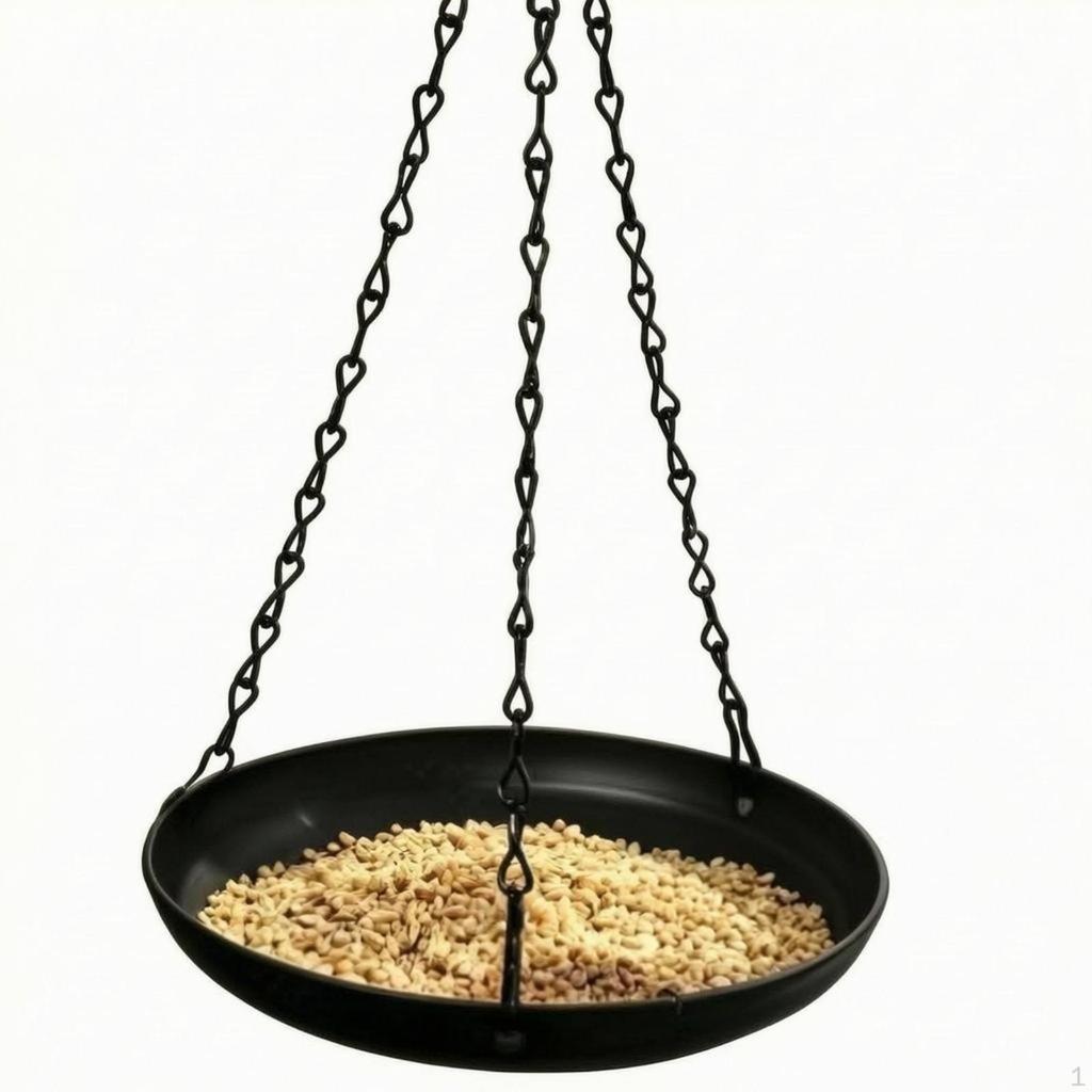 Hanging Bird Feeder Tray Shallow Open Basin Outdoor Pet Supply for Outdoors