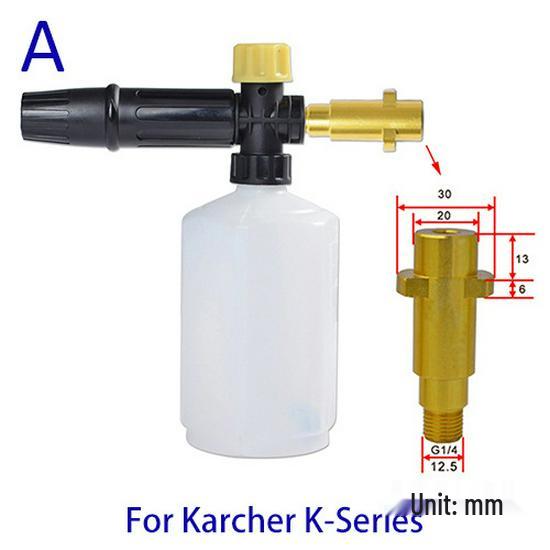 High-Pressure Foam Sprayer for Home and Car Wash - Water Spray Gun Nozzle with PA Pot