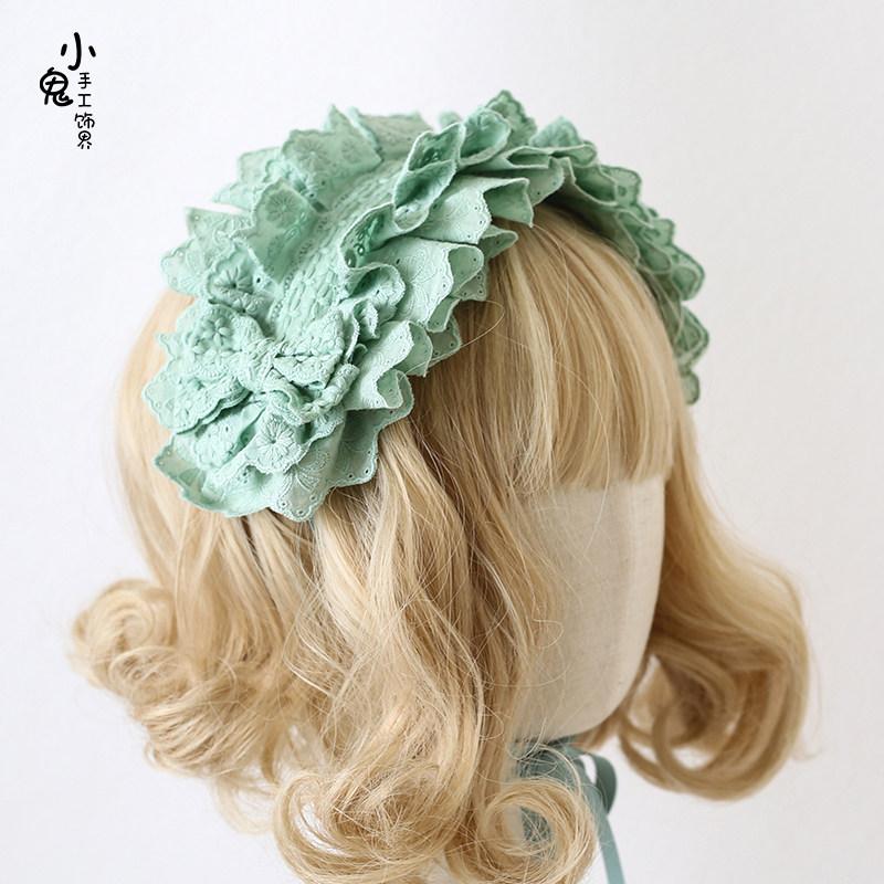 Doll Feeling Bow Headband KC Goth Black Lo Girl Waltz Hair Accessories Mood Limited Lolita Headgear