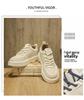 Men's Versatile Lightweight White Casual Sneakers - Spring 2025 Fashion Collection