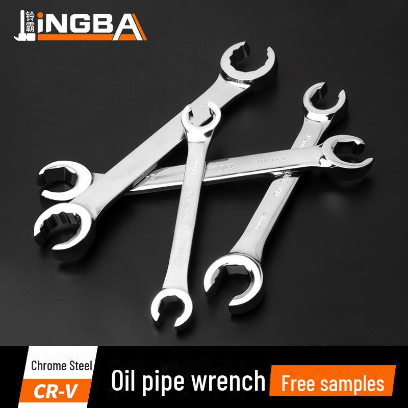 

«Высококачественный двухсторонний ключ для масляных трубок с зеркалом — инструмент для ремонта автомобиля»