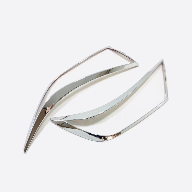 For Toyota RAV4 RAV 4 XA50 - Hybrid ABS black Headlight Decoration Frame  front Head lamp Eyebrow Cover Exterior Sticker ABS chrome A