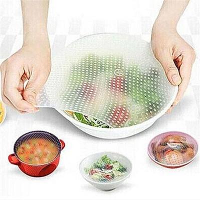 Silicone Food Wrap Clear Reusable Silicone Wraps Seal Cover Stretch Fresh Keeping Kitchen Tools