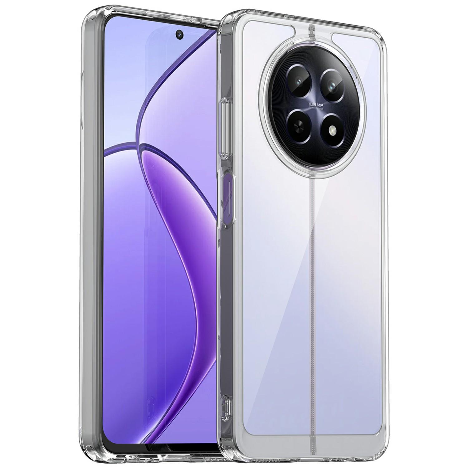 

Для Realme 13 5G/12 5G/12x 5G/Narzo N65 5G/Narzo 70x 5G/C65 5G Чехол ТПУ + Акриловая Накладка для Телефона Transparent