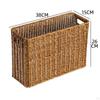 Narrow Basket Bin Brown Decor Lightweight Space Saving Versatile Toy Baskets Storage for Bedroom