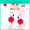 Adorable Pink Flamingo Honeycomb Pendant For Children's Day And Birthday Celebrations