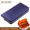 Straw Pattern Microfiber Leather Wallet for Men and Women - Customizable Design