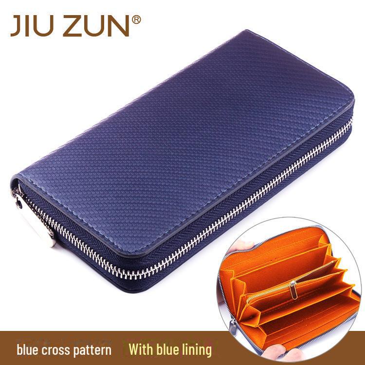 Straw Pattern Microfiber Leather Wallet for Men and Women - Customizable Design