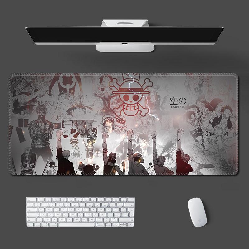Home Office Non-slip Dirt-resistant Mouse Pad Keyboard Pad High Quality ONE PIECE Mouse Pad Luffy Roronoa Zoro Nami Table Pad