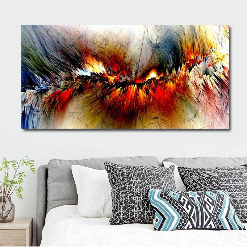 

Абстрактные Красочные Облака, Масло, Холст, Картина, Плакаты и принты, Современная Настенная Картина, Независимая Гостиная, Домашний Декор, Без Рамки 40*80cm