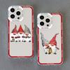 New Year Christmas Santa Claus Clear Phone Case for IPhone 15 Pro Max 14 13 12 11 Pro Max 15 14 7 8 Plus X XR XS Cute Back Cover