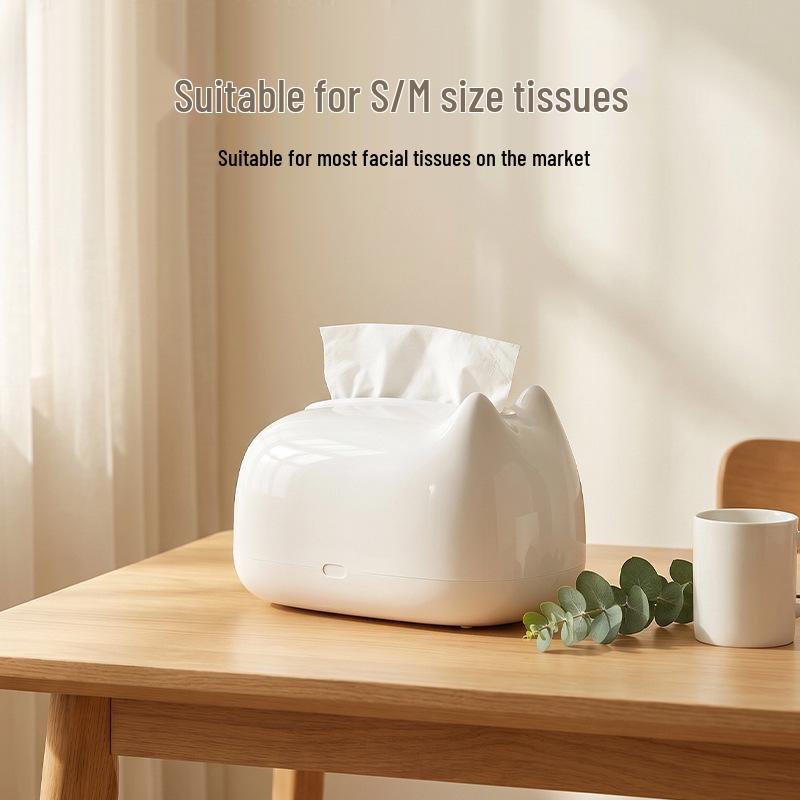 High-End Creative Kitten Tissue Box: Luxury Cute Decor for Living Room & Coffee Table