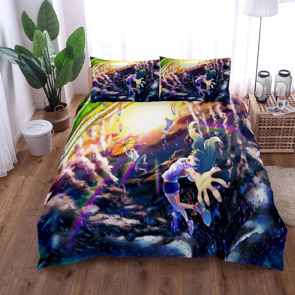 Hajime x Yue Arifureta Duvet Cover Set King Queen Double Full Twin Single Size Bed Linen Set EU Single(135*200cm)3pcs