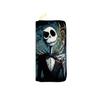 Nightmare Before Christmas PU Langbörse für Damen Reißverschluss-Kupplungstasche Kosmetiktasche Jack Skellington Aufdruck Schwarz 3 Stück