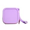 Small Silicone Coin Purse Pouch with Zipper And Wrist Strap, Square Shockproof Fashionable Accessory for Backpacks Storage Bag, Lightweight