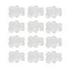 50pcs Nail Color Board Tips Water Ripple Transparent Glass Little Bear Nail Tips for Manicure