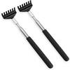2pcs Back Scratcher In 68cm Reach,high Quality Back Scratcher With Extendable Rod,telescopic Back Scratcher For Head And Back (black)
